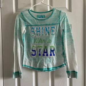 SO paper thin embellished burnout sweatshirt